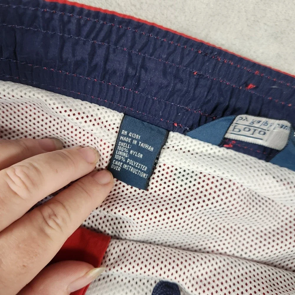 Polo Ralph Lauren‎ SOLID BRIGHT RED Mens Swim Trunks XXL Classic 90s Preppy